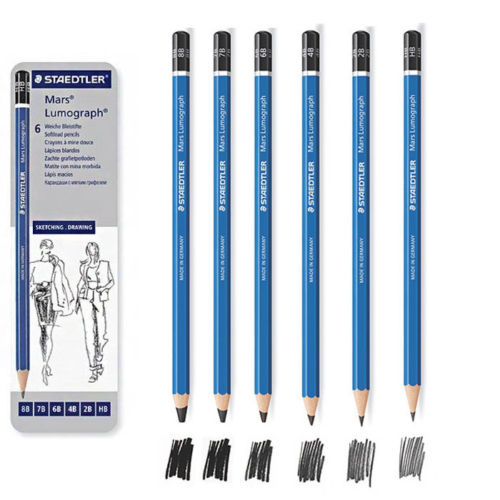 Staedtler Mars LumoGraph Hb-8b (6 Tin) - Click Image to Close